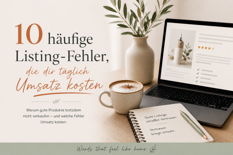 10 häufige Listing-Fehler, die dir täglich Umsatz kosten